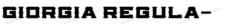 Giorgia Regula字体转换